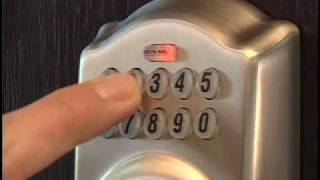 How To Use Your Schlage BE365 Keypad Deadbolt [upl. by Rosenblast776]