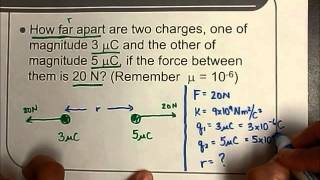 Coulombs Law Problems [upl. by Alletnahs]