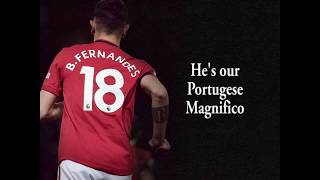 Bruno Fernandes  NEW Manchester United Chant with lyrics [upl. by Rainah]