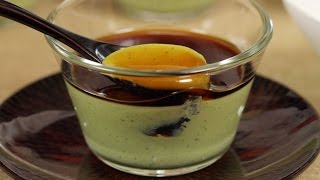 Matcha Panna Cotta Recipe Green Tea Dessert  Cooking with Dog [upl. by Cosimo]