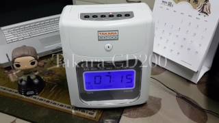 How to change the time Bundy Clock Takara CD200 [upl. by Nirtiac576]