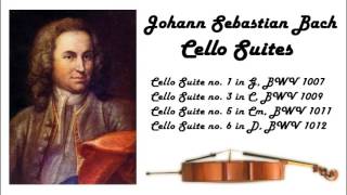 Johann Sebastian Bach  Cello suites in 432 Hz great for reading or studying [upl. by Annaeoj849]