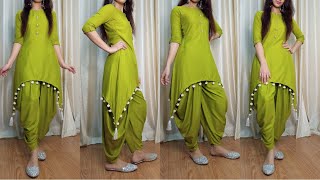 High low kurti cutting and stitching  latest kurti Design  up dawn kurti  salwar suit Designs [upl. by Margie698]