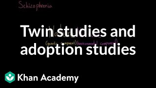 Twin studies and adoption studies  Behavior  MCAT  Khan Academy [upl. by Madelyn]