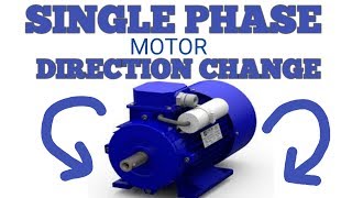 HOW TO CHANGE SINGLE PHASE MOTOR DIRECTION [upl. by Giarla]