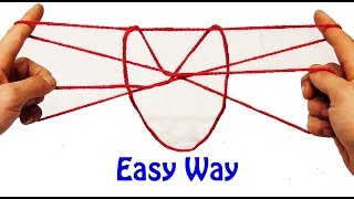 String Tricks Easy Way To Do The Cat String Figure [upl. by Orfinger914]