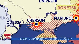 RussiaUcraina ottavo giorno di guerra  La vita in diretta 03032022 [upl. by Eireva]