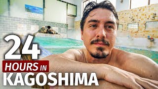 Relaxing in a Japanese Hot Spring  24 Hours in Kagoshima [upl. by Arhez134]