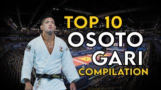 Top 10 Judo Osoto gari Compilation Highlights  大外刈 [upl. by Leimaj]