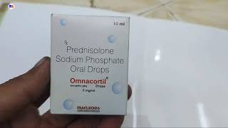 Omnacortil drop  Prednisolone sodium phosphate oral drops  Omnacortil oral drop uses review [upl. by Julianne]