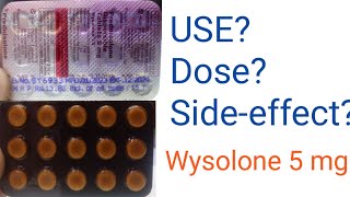 wysolone 5mgPrednisolone 5mguseDOSESideeffect [upl. by Khai596]