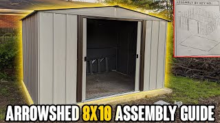 Arrow Shed Assembly  Step By Step [upl. by Newnorb]