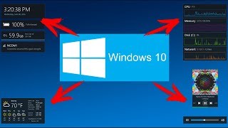 Как установить виджеты на Windows 10 \ Гаджеты для Windows 10 [upl. by Antonella615]