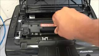 How To Replace The Toner Cartridge On An HP LaserJet Printer P1102w [upl. by Onofredo]