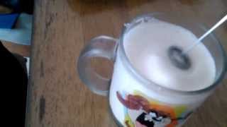 Aerolatte Review Frothing Cold Milk In Under 1 Minute [upl. by Adyl]