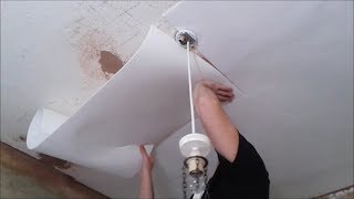 Applying Insulating Lining Paper To Ceiling [upl. by Barbour131]