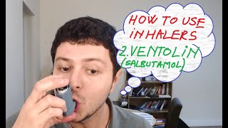 2 How to use inhalers  Ventolin salbutamol [upl. by Squier]