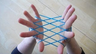 Hammock  Fishnet string figure  Step by step tutorial [upl. by Simone797]