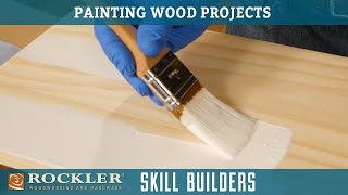 How To Apply A Painted Finish On Wood  Wood Finish Recipe 6  Rockler Skill Builders [upl. by Chyou]