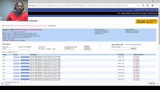 Accessing companys financial filings using the SECs Edgar website [upl. by Corena427]